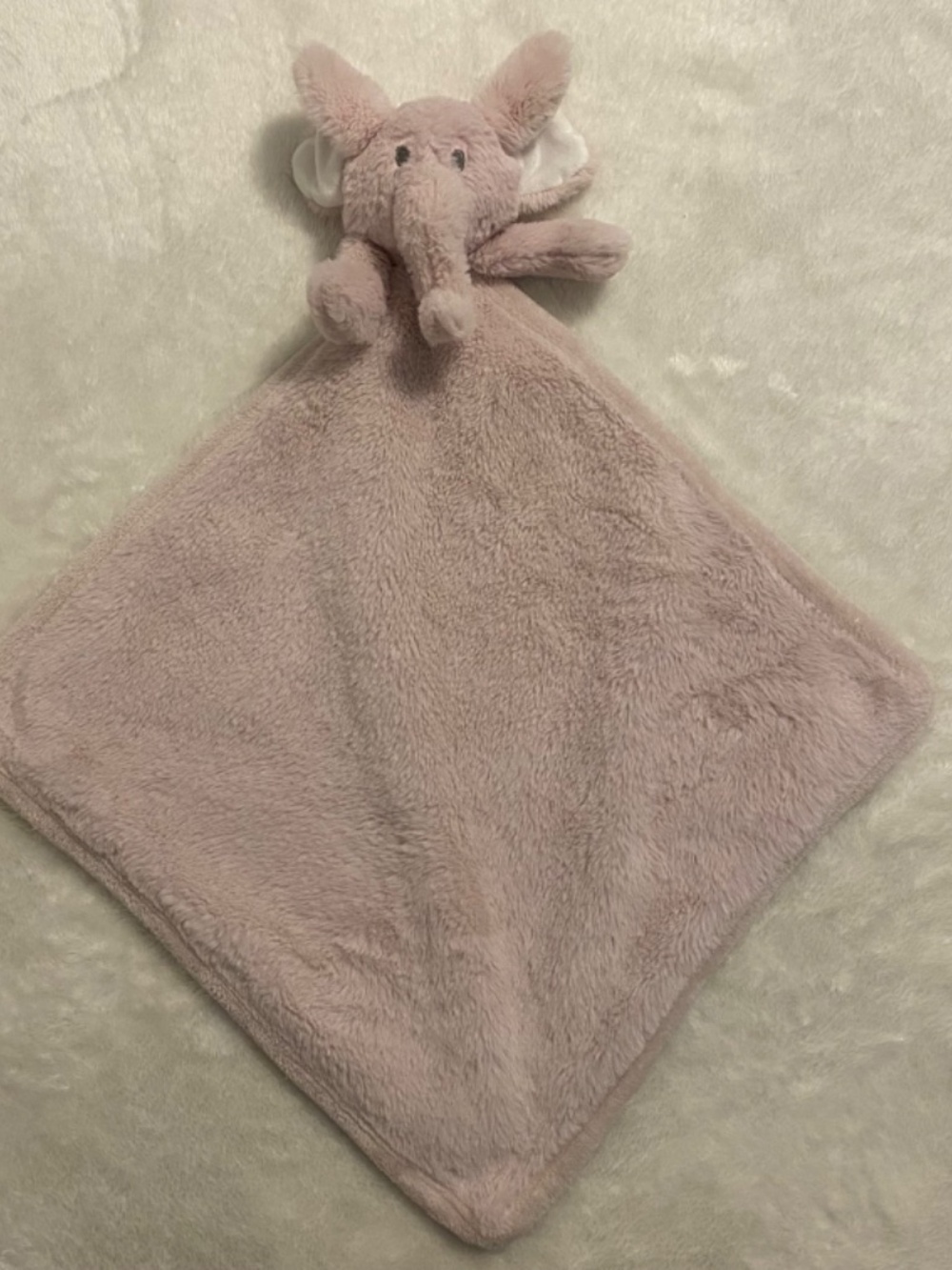 So Dreamy Elephant Pink Baby Plush Security Blanket Lovey